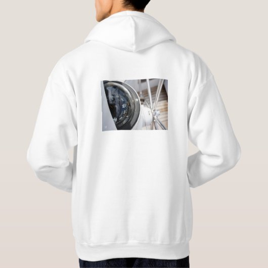 Kompas dat de richting geeft aan een avontuur. hoodie (Rückseite)