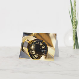 Kompas helpt navigeren en koer behouden.  dankeskarte