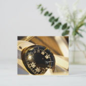 Kompas helpt navigeren en koer behouden.  postkarte (Stehend Vorderseite)