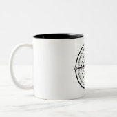 Kompass BW Zweifarbige Tasse (Links)