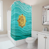 Kompass Duschvorhang (Beispiel)