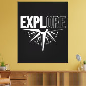 Kompass erkunden leinwanddruck (Insitu (Wohnzimmer))