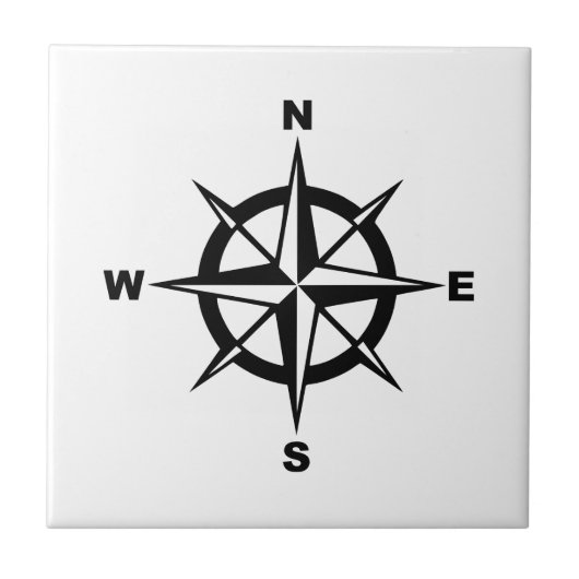 Kompass Fliese (Vorderseite)