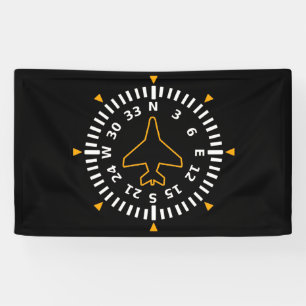 Kompass-Fluggerät Banner