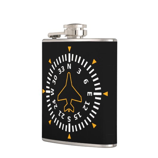 Kompass-Fluggerät Flachmann (Links)