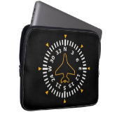 Kompass-Fluggerät Laptopschutzhülle (Vorne Rechts)