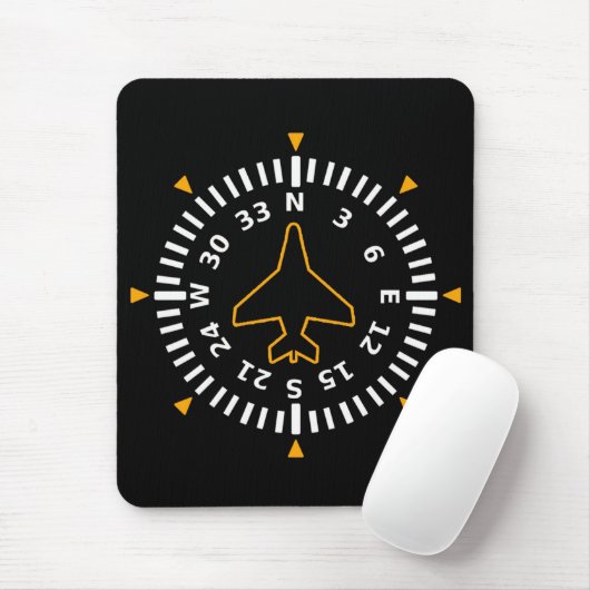 Kompass-Fluggerät Mousepad (Mit Mouse)