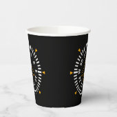 Kompass-Fluggerät Pappbecher (Links)