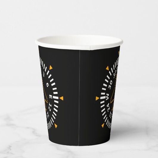 Kompass-Fluggerät Pappbecher (Rechts)