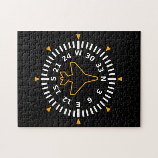 Kompass-Fluggerät Puzzle (Horizontal)