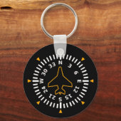 Kompass-Fluggerät Schlüsselanhänger (Rückseite)