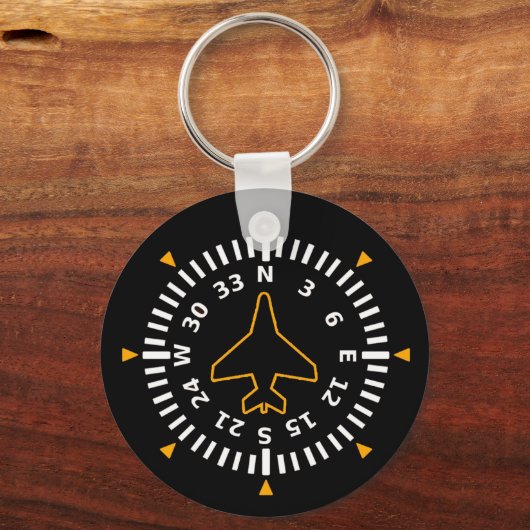 Kompass-Fluggerät Schlüsselanhänger (Rückseite)