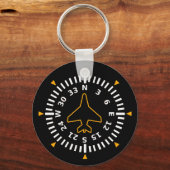 Kompass-Fluggerät Schlüsselanhänger (Vorderseite)