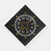 Kompass-Fluggerät Serviette (Ecke)