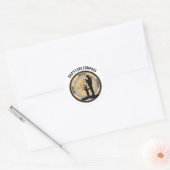 Kompass für die Liebe Vaters Runder Aufkleber (Umschlag)
