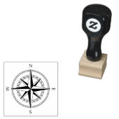 Kompass für Meeresuntersuchungen Gummistempel (Stempel)