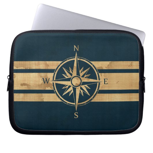 Kompass für Nautic Explorer Laptopschutzhülle (Vorderseite)