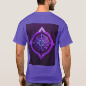 Kompass für Rose im Tattoo-Stil - Liebe, Geist, T-Shirt (Rückseite)