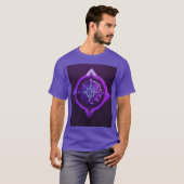 Kompass für Rose im Tattoo-Stil - Liebe, Geist, T-Shirt (Vorne ganz)