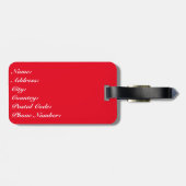 Kompass Gepäckanhänger (Rückseite horizontal)