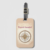 Kompass Gepäckanhänger (Vorderseite Vertikal)