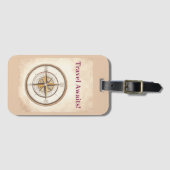 Kompass Gepäckanhänger (Vorderseite (Horizontal))