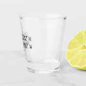 Kompass GPS-Hauskoordinaten Schnapsglas (Rechts)