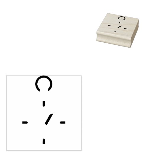 Kompass Gummistempel (Stempel)