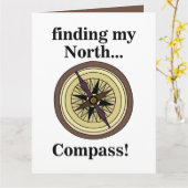 Kompass Instrument Navigation Richtung Funny Karte (Gelbe Blume)