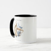 Kompass-Kaffe-Abenteuer-Wasserfarben-Design Tasse (Vorderseite Links)