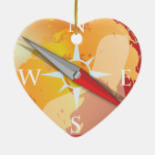 Kompass Keramikornament (Hinten)