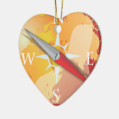 Kompass Keramikornament (Links)