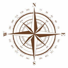 Kompass-Magnet Fotoskulptur Magnet