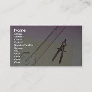 Kompass mit Machthaber Visitenkarte