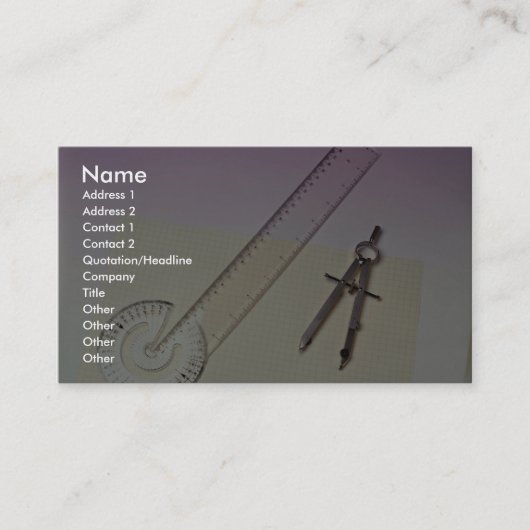 Kompass mit Machthaber Visitenkarte (Vorderseite)