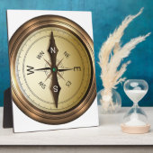 Kompass Nord-Südost West Fotoplatte (Seite)