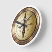 Kompass Nord-Südost West Runde Wanduhr (Winkel)