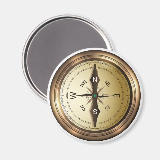 Kompass Nord-Südosten Magnet (Vorderseite/Rückseite)