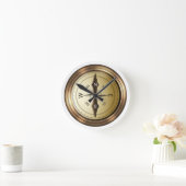 Kompass Nord-Südosten Runde Wanduhr (Zuhause)