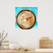 Kompass Poster (Küche)