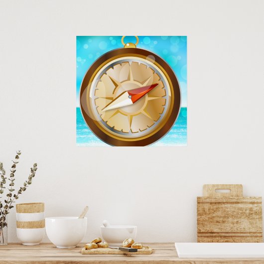 Kompass Poster (Küche)