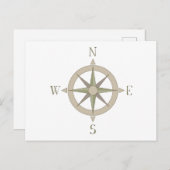 Kompass Postkarte (Vorne/Hinten)