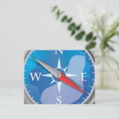 Kompass Postkarte (Stehend Vorderseite)