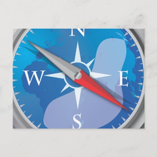 Kompass Postkarte (Vorderseite)