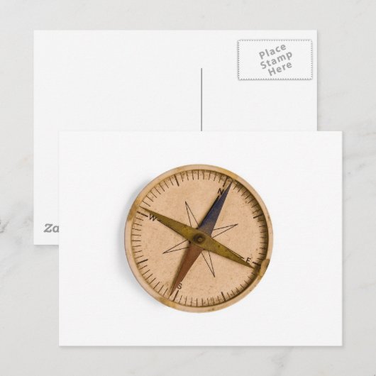 Kompass Postkarte (Vorne/Hinten)