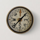 Kompass-Rose 1 Button (Vorderseite)