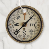 Kompass-Rose 1 Geschenkanhänger (Vorderseite)