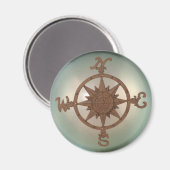 Kompass-Rose 2 Magnet (Vorderseite/Rückseite)