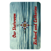 Kompass-Rose-2-Stateroom-Türmarkierung Magnet (Vertikal)
