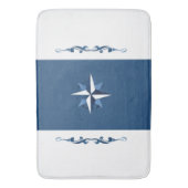 Kompass-Rose Badematte (Vorderseite Vertikal)